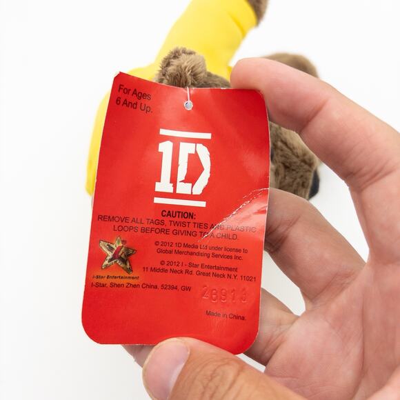 NEW One Direction Liam Payne 1D I-Star Teddy Bear Yellow Hoodie Plush 2012 - Picture 10 of 10